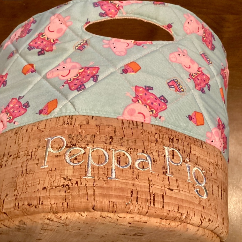 Peppa Pig Quilted Basket Storage